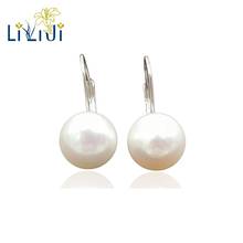 LiiJi Unique Real Freshwater Pearl 10-11mm 925 Sterling Silver Earring 2024 - buy cheap