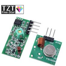 TZT Smart Electronics 433Mhz RF transmitter and receiver Module link kit For arduino/ARM/MCU WL diy 315MHZ/433MHZ wireless 2024 - buy cheap
