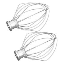 2 Pack Stainless Steel Wire Whip Mixer Attachment for Kitchenaid K45WW Flour Cake Balloon Whisk Egg Cream Stirrer 2024 - buy cheap