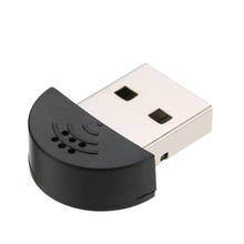Mini micrófono Adaptador de Audio USB 2,0, controlador gratis para portátil, escritorio, PC, Skype / MSN/VOIP/Software de reconocimiento de voz 2024 - compra barato