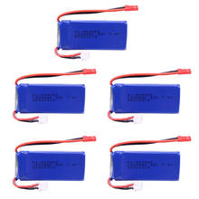 7.4V Battery For MJX X101 X102 Yi zhang X6 H16 H40WH V262 V333 V353B V666 RC toys Parts 7.4V 1200mah lipo battery JST Plug 5PCS 2024 - buy cheap