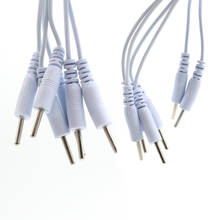 Línea de conexión de electrodo, 50 piezas, 2 pines, 4 pines, DC2.5mm, 2,0mm, tipo Pin de aguja, cordón de parche TENS, estimulador de terapia de pulso 2024 - compra barato