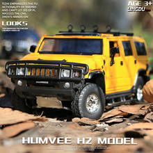 1:32 Hummer H2 2008 High Simulation Off-road Alloy Car Model Sound and light Pull Back Door Boy Car Toy For Children gifts 2024 - buy cheap