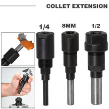 1PC 1/4 "6,35mm 8mm 1/2" 12,7mm vástago de alta calidad Bits engarce de enrutador de extensión alargador de máquina de grabado de la barra 2024 - compra barato