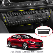 Para Mazda 6 Atenza 2019-actual Panel de Control Central ABS, interruptor SOS, accesorio decorativo de moldura interna de lentejuelas 2024 - compra barato