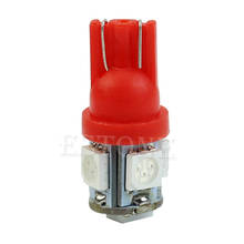 T10 5050 5-светодиодный SMD 194 168 W5W красная ксеноновая лампа с клиновидным цоколем, автомобильная задняя лампа 2024 - купить недорого