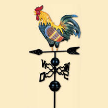 Metal Weather Vane Vintage Rooster - 47'' Cast Iron Rooster Garden Weathervane Wind Speed Spinner Direction Indicator Ornament 2024 - buy cheap