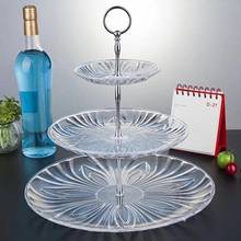 3 Tier Plastic Cake Stand Afternoon Tea Wedding Plates Party Tableware New Bakeware Cake Shop Three Layer Cake Rack 2024 - buy cheap