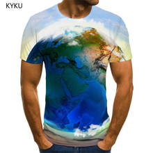 3d tshirt mundo globo t camisa homem colorido engraçado t camisas nuvem impressão galáxia tshirt impresso roupas dos homens t camisas 2024 - compre barato