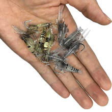 100pcs/lot Bionic shone shrimp soft lure sea fishing lure set 4cm silicone bait wobblers artificial bait swimbait easy shiner 2024 - buy cheap