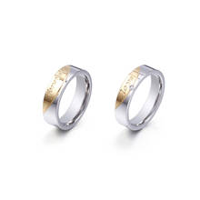 Moda titânio anel de aço para sempre amor de aço inoxidável casal anéis jóias 2024 - compre barato