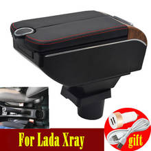 For Lada Xray armrest box Double doors open 7USB Centre Console Storage Box Arm Rest 2024 - buy cheap