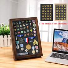 Collectible Medal Holder Display Rack Challenge Medal Coin Case Collector Wood Storage Shelves Gift Coin Display Stand 2024 - buy cheap