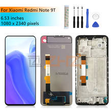 for Xiaomi Redmi Note 9T LCD Display Touch screen Digitizer Assembly J22 LCD Fro Redmi Note 9t Screen With Frame Replacement 2024 - buy cheap