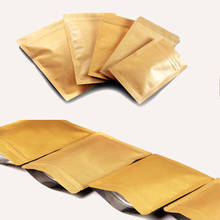 Bolsa de papel Kraft con cierre de cremallera, bolsa de papel de aluminio para embalaje de té y alimentos, almacenamiento de aperitivos y café, resellable, 10 Uds. 2024 - compra barato