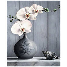 AMTMBS Flower And Vase Art Scenery Oil Painting By Numbers Adults Drawing On Canvas DIY Coloring By Numbers Wall Painting Decor 2024 - buy cheap