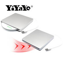 YiYaYo USB 2.0 DVD Drive CD ROM Player DVD RW Burner Writer DVD RAM Optical Drive for Apple Macbook Laptop hp Computer Windows 2024 - buy cheap