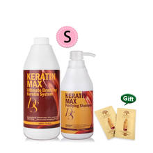 Queratina brasileña más vendida, 8% formalina, 1000ml, tratamiento para alisar el cabello, estilo Cruly fuerte + champú purificador de 500ml 2024 - compra barato