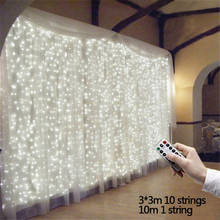 3x1/3x2/3x3M Led Icicle Curtain Fairy String Light Battery/usb Fairy Xmas Garland for Wedding Home Window Party Holiday Decor 2024 - buy cheap