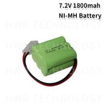 Paquete de batería recargable con enchufes, 1 unids/lote KX Original, nuevo Ni-MH 7,2 V AA 1800mAh Ni-MH, Envío Gratis 2024 - compra barato