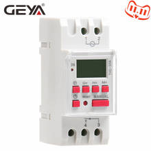 GEYA-Interruptor de temporizador Digital eléctrico, temporizador programable, carril Din, 30A, CA, cc 12V, 24V, 110V, 220V, 240V 2024 - compra barato
