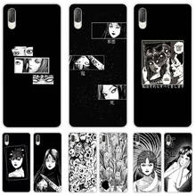 Junji-capa de horror para celulares, capinha compacta para sony xperia x, xa, xa1, xa2, ultra, l1, l2, l3, xz3, m4, aqua, z3, z5, premium, e5, xz, xz1, xz2 2024 - compre barato