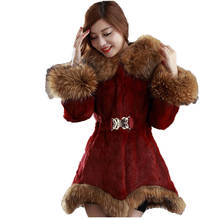 Casaco de pele falsa feminino, jaqueta para mulheres 2020 vinho vermelho tamanhos grandes outono inverno moda coreana preta e falsa lr515 2024 - compre barato