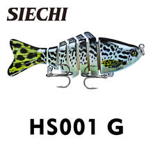 Señuelos de Pesca SIECHI 10cm 15,5g ojos 3D 7-segmento pesca Color Artificial cebos 2024 - compra barato