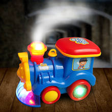 Spray de trem elétrico de papelão, luz piscante, carro de música, plástico, presentes de natal para crianças 2024 - compre barato