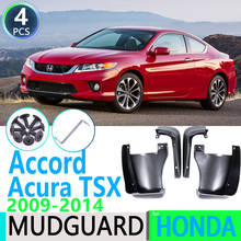 Para-lamas dianteiro e traseiro para honda, acessórios para carros, para honda accord euro acura tsx 2009 ~ 2014 2010, 4 peças 2024 - compre barato