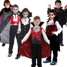 Carnival Party Purim Halloween Kids Children Count Dracula Gothic Vampire Costume Fantasia Prince Vampire Cosplay for Boy Boys 2024 - buy cheap