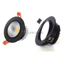 1x redondo pode ser escurecido embutidos downlights led 6w 9 12 15 24 cob conduziu a lâmpada do teto luzes de ponto 110v 220v conduziu a lâmpada de iluminação interna 2024 - compre barato