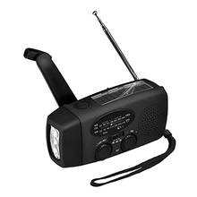 Emergency Solar Hand Crank Radio AM/FM Weather Radio Flashlight 600mAh Power Bank for Camping Survival 2024 - buy cheap