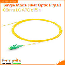 50pcs100pcs LC fiber pigtails 0.9mm SM LC/APC 1.5m optical fibre pigtail yellow cable 9/125um OS1 OS2 free Shipping 2024 - buy cheap