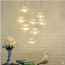 Chandelier flower designer bedroom restaurant led porch bar cloakroom art creative bedside decorative chandeliers 2024 - buy cheap