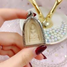 Southeast Asia Thailand Buddhist bring fortune GOOD LUCK health safe Effective protection Sakyamuni Buddha card Pendant Amulet 2024 - buy cheap
