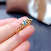 Самый лучший подарок для обручальное кольцо с апатитом 925 пробы серебро прекрасный гарнитур ювелирных украшений из природного и реальные кольцо с апатитом 2024 - купить недорого