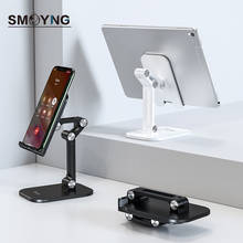 SMOYNG Flodable Portable Desktop Phone Tablet Stand Holder Adjustable Support For 4-12.9 inch iPhone iPad Pro 12.9 Mount 2024 - buy cheap
