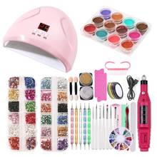 Nail Set UV LED Lamp Dryer With Nail Gel Polish Kit Soak Off Manicure Tools Set electric Nail drill For Nail Tools 2024 - buy cheap