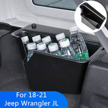 Caja de almacenamiento lateral para maletero trasero de coche, contenedor para remolque, accesorios para Jeep Wrangler JL 2018 2019 2020 2021 2024 - compra barato