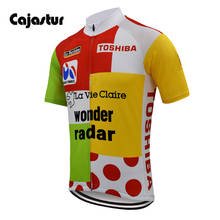 Retro Cycling Jerseys Men Short Sleeve Summer Bike Shirts MTB Cycling Clothing Ropa Maillot Ciclismo cajastur 2024 - buy cheap