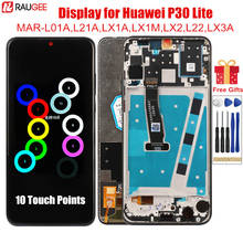 ЖК-экран для Huawei P30 Lite, ЖК-дисплей с рамкой изготовленной в технике 10 точек касания дисплея для P30 P 30 Lite MAR-LX1 L21 AL01 с ЖК-дисплеем 2024 - купить недорого