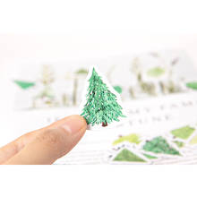 45pcs/box Lovely Green Forest Sticker Marker Planner Diary School Stationery Stickers Scrapbooking 2024 - buy cheap