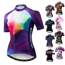 Weimostar Summer Women Cycling Jersey 2022 Short Sleeve Bike Clothing Maillot Ciclismo Bicycle Shirt Road MTB Bike Jersey Tops 2024 - buy cheap