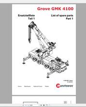 Grove Mobile Cranes All Full Model Part Manual, Operator & Maintenance Manual, Service Manual 2024 - buy cheap