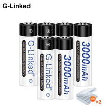 G-Linked 6pcs aa rechargeable battery aa nimh 1.2v batteria battery rechargeable 3000mah for remote control 2024 - buy cheap