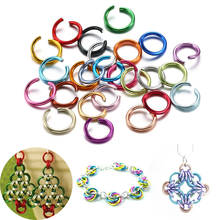 300 unids/lote de anillos abiertos de Metal de 6, 8 y 10 mm de colores, conectores de anillos divididos para joyería DIY 2024 - compra barato