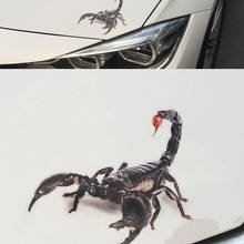 3D Car Sticker Animals Bumper Spider Gecko Scorpions for Mitsubishi ASX/Outlander/Lancer Evolution/Pajero/Eclipse/Grandis 2024 - buy cheap