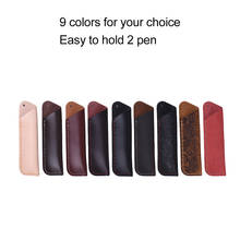 Handmade Pencil Case School Supplies Retro Vintage Full Grain Leather Pouch Pen Holder Organizer Bag Stationery Gift for Kids 2024 - buy cheap