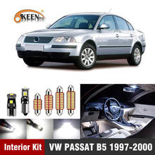 20 шт. для Volkswagen VW PASSAT B5 1997-2000 Canbus автомобильная светодиодная лампа T10 лампа для салона светодиодный светильник купольная карта номерной светильник 2024 - купить недорого